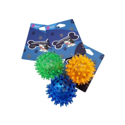 MIZOO ΠΑΙΧΝΙΔΙ ΣΚΥΛΟΥ ΜΠΑΛΑ ΜΕ ΦΩΣ ΣΕ 3 ΧΡΩΜΑΤΑ 4.5CM